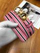 AAA Ferragamo Adjustable Belt For Women - Pink And Black Leather Gold Gancini Buckle (2)_th.jpg